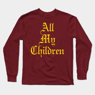 All My Children TV Show Family Album Logo Long Sleeve T-Shirt